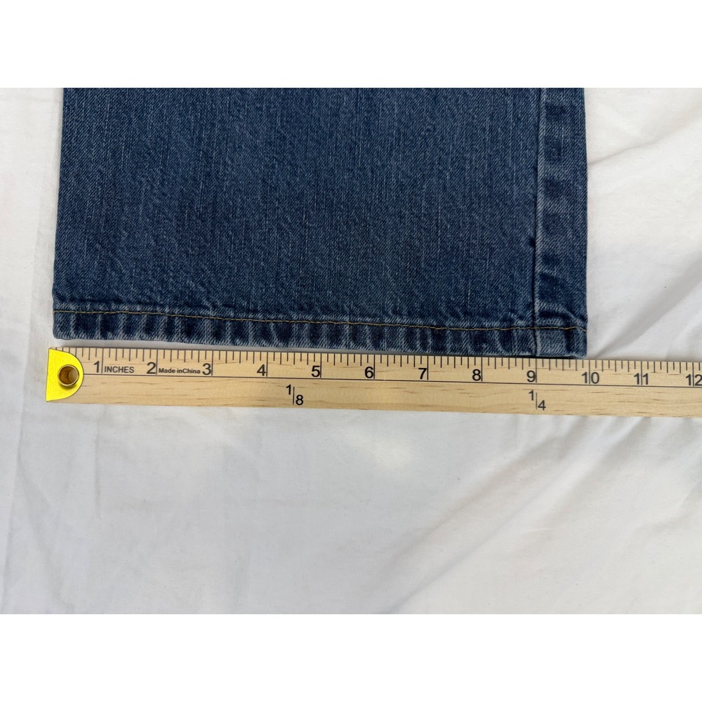 Carhartt B325 Men's Jeans 38x30 Loose Fit Straight Leg Blue Denim Workwear - Picture 9 of 10